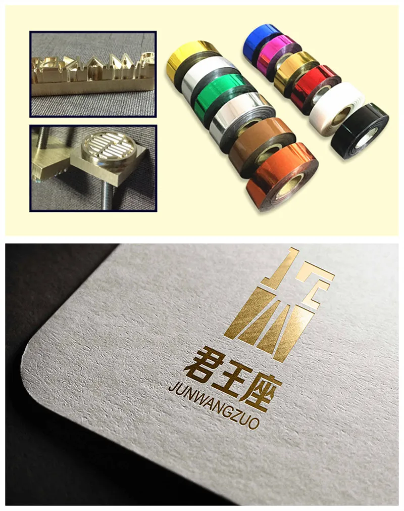 6Cm 120Meter/Rolls Goud Zilver Foliedruk Papier Ambachtelijke Papier 12 Kleuren Branding Iron Hot Warmte persmachine