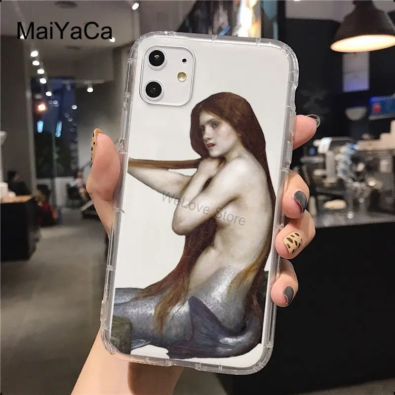 Aesthetic Renaissance Art Transparent Case For iPhone 13 12 mini 11 14 Pro Max SE 2020 6S 7 8 Plus 5S XS Max XR X Cover Coque