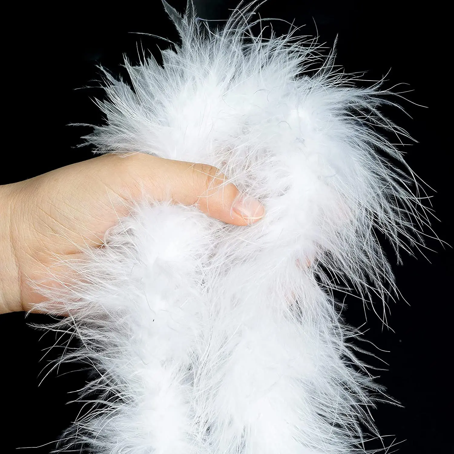 2 Meters Natural White Turkey Feathers Marabou Feather Boa 18g Shawl for Crafts Plumes Accessories Wedding Christmas Decoration