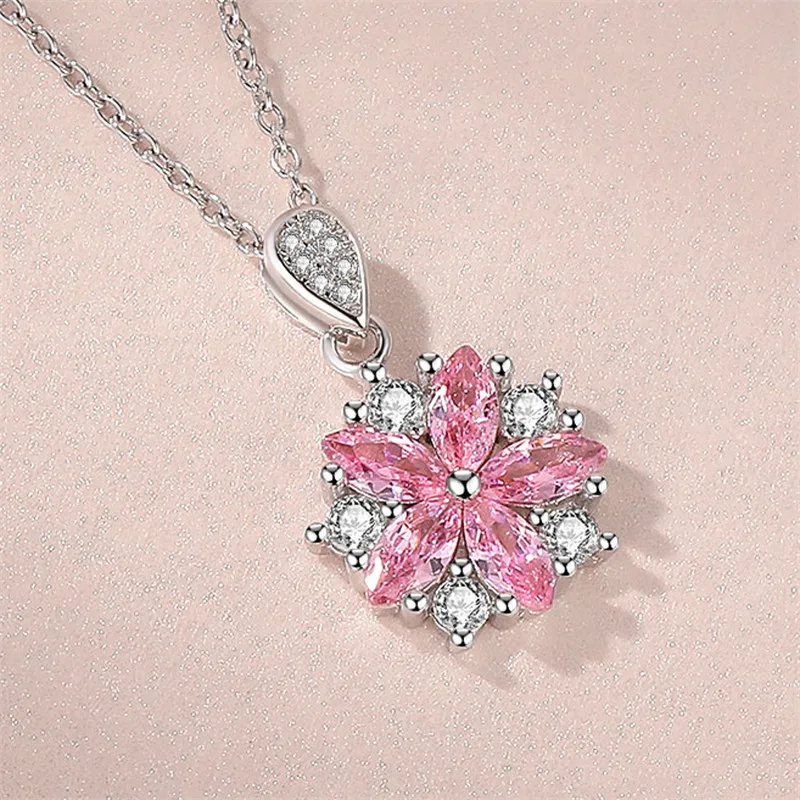CC Pendants For Women Cubic Zirconia Stone Colorful Wedding Engagement Bridal Fine Jewelry Necklace Pendant No Chain