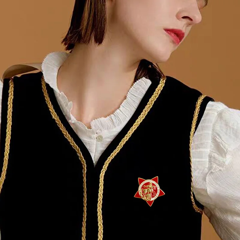 All-Russian public movement Immortal Regiment of Russia brooch main symbols of the Victory Day celebration