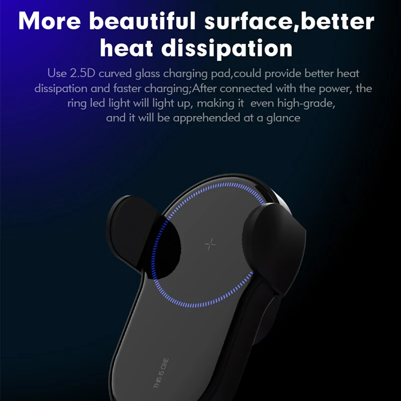 Wireless Car Charger Air Vent Phone Holder for iPhone Samsung Huawei Fast Charging Wireless Charger Auto Sensor Clamping Bracket