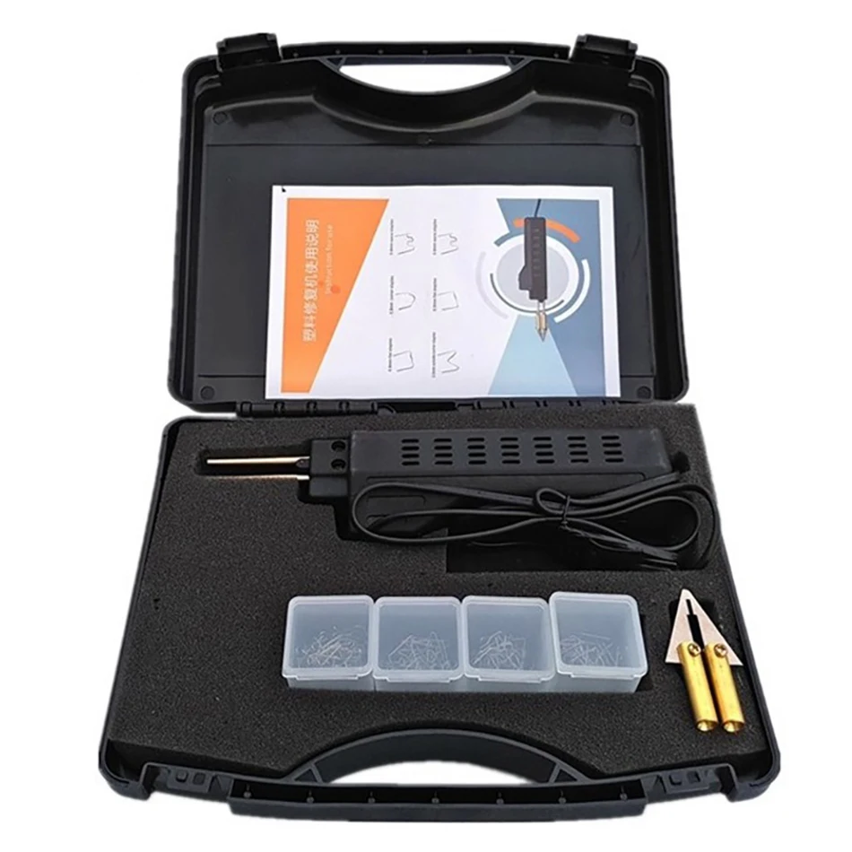 220V saldatore di plastica Garage strumenti a portata di mano cucitrici calde macchina PVC plastica riparazione macchina paraurti auto strumento di riparazione 200/500 graffetta