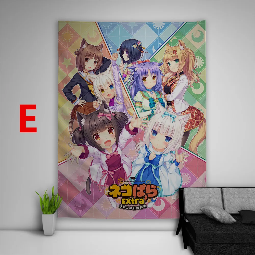 Nekopara Vanilla Chocola Posters Decor Pictures for Bedroom Home Decoration Wall Art Prints Canvas Painting Room Decor No Frame