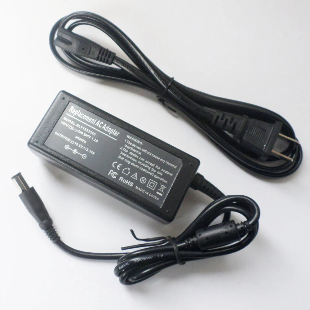 65W AC Adapter Charger สำหรับ Dell PP25L PP41L PP42L 19.5V 3.34A Octagon ปลั๊กแล็ปท็อปสายไฟ + สาย