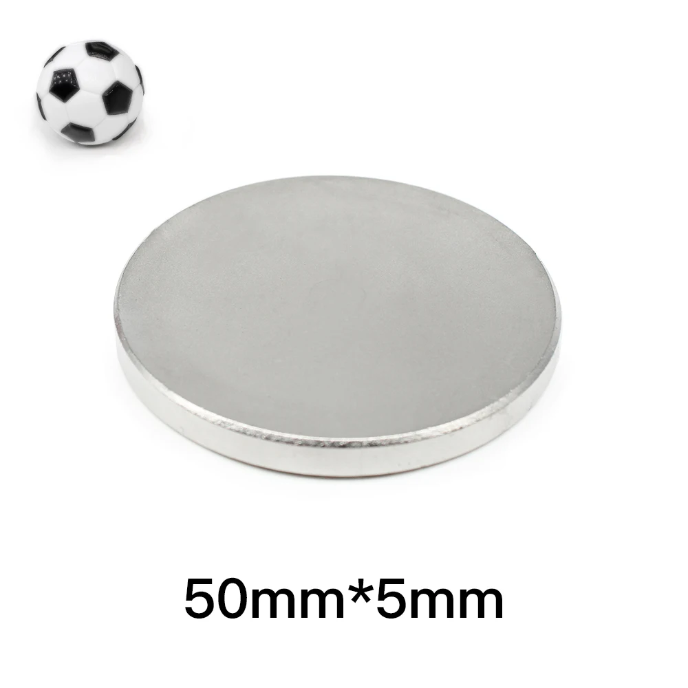 1/2/3PCS 50x5 mm Disc Powerful Strong Magnetic Magnets 50mm X 5mm Bulk Round Neodymium Magnets 50x5mm N35 Big Disc Magnet 50*5