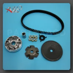 Complete CVT Variator Drive Set with Belt 669 49cc 50cc 80cc 100cc GY6 QMB139 Scooters Mopeds