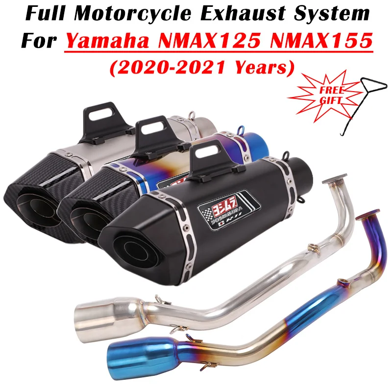 

For Yamaha NMAX125 NMAX155 NMAX 125 155 2020 2021 Motorcycle Yoshimura R77 Exhaust Escape Modify Full System Muffler DB Killer