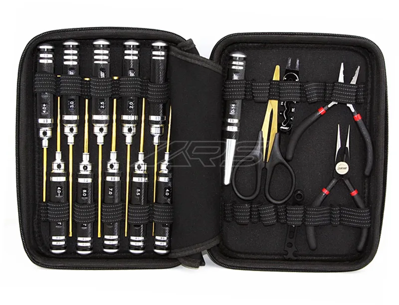 XRS hard shell EVA tool bag rc cacciavite per auto borsa per chiavi borsa antipolvere e antiurto