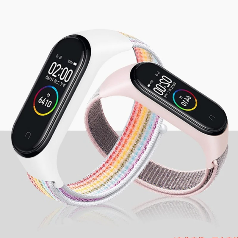 

Nylon Loop Strap For Xiaomi Mi Band 6 7 bracelet MiBand 4 MiBand 5 Replacement Smart Bracelet Correa For Xiaomi Mi Band 3 4 5