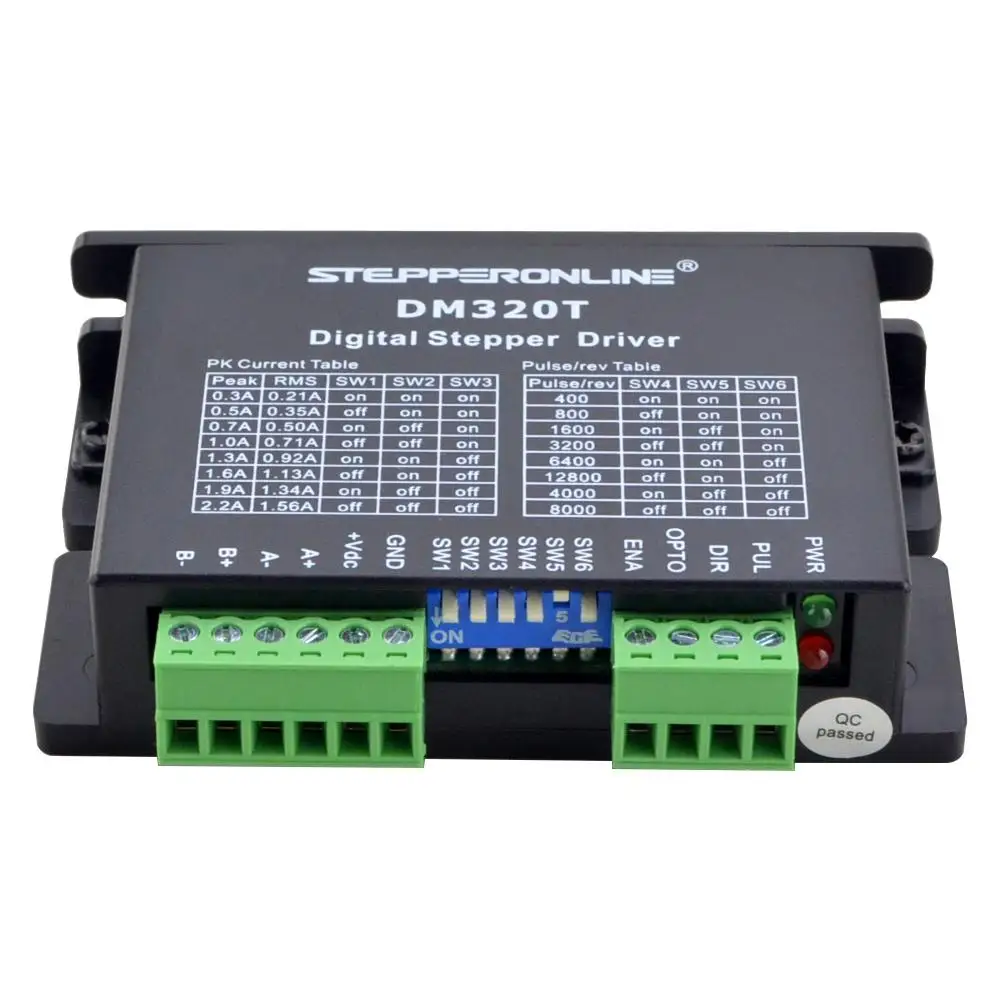 STEPPERONLINE Digital Stepper Driver 0.3-2.2A Stepper Motor Driver 10-30VDC for Nema 8, 11, 14, 16, 17 Stepper Motor