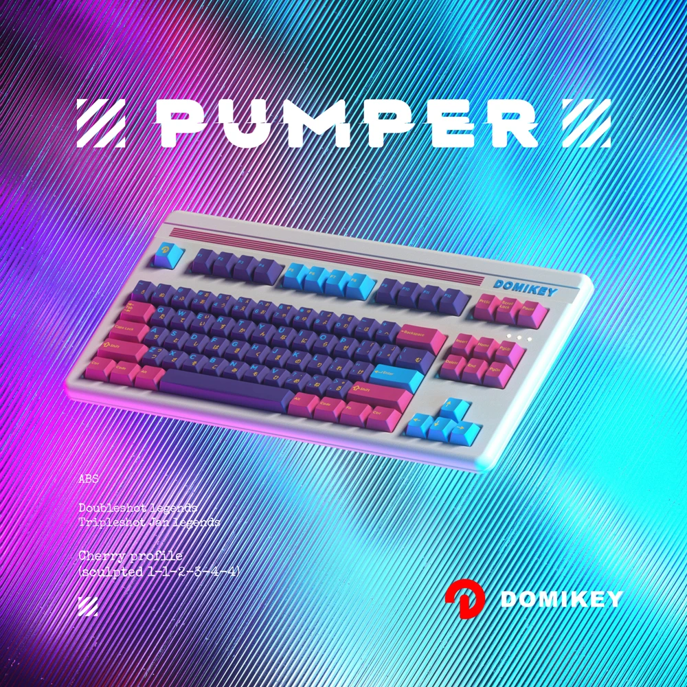 Imagem -04 - Domikey-keycap Doubleshot do Abs do Punk do Cyber Perfil Cereja Pôquer 87 do Teclado do mx 104 Xd64 Xd68 Xd84 Bm60 Bm65 Bm68 Bm80