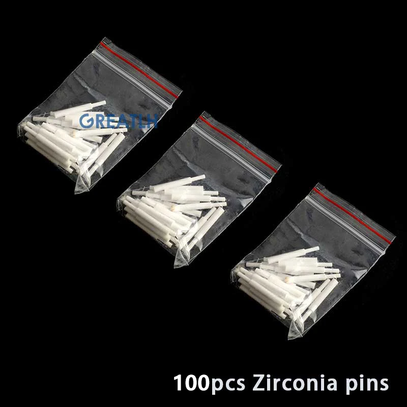 Dental Metal Pins Zirconia Ceramic Pins 100Pcs For Dental Lab Honeycomb Firing Trays Oral Clinic