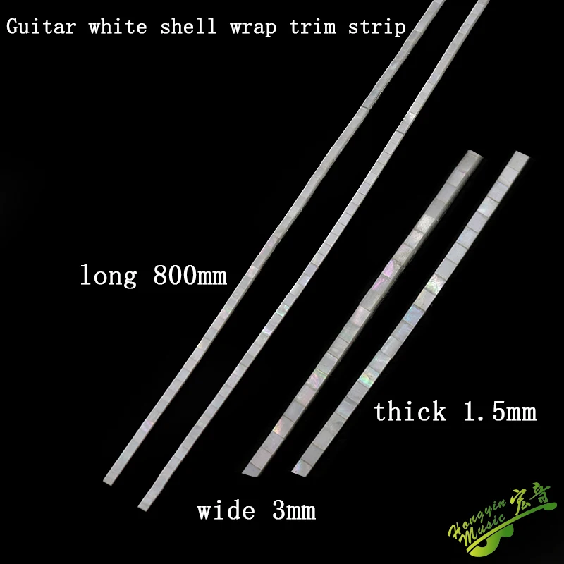 2pcs Abalone Color Shell Guitar BINDING For Acoustic Guitar Accessories Width 3mm/2mm/1.5mm