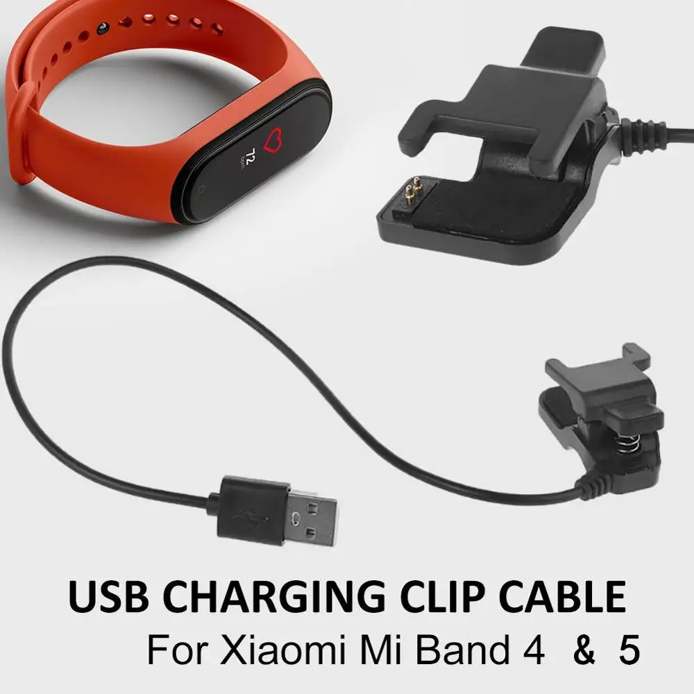 Charger usb Adapter For Xiaomi Mi Band 6 5 4 Miband 3 2 Smart Wristband Bracelet Xiomi Mi band 5 Charging Cable USB Clip Charger