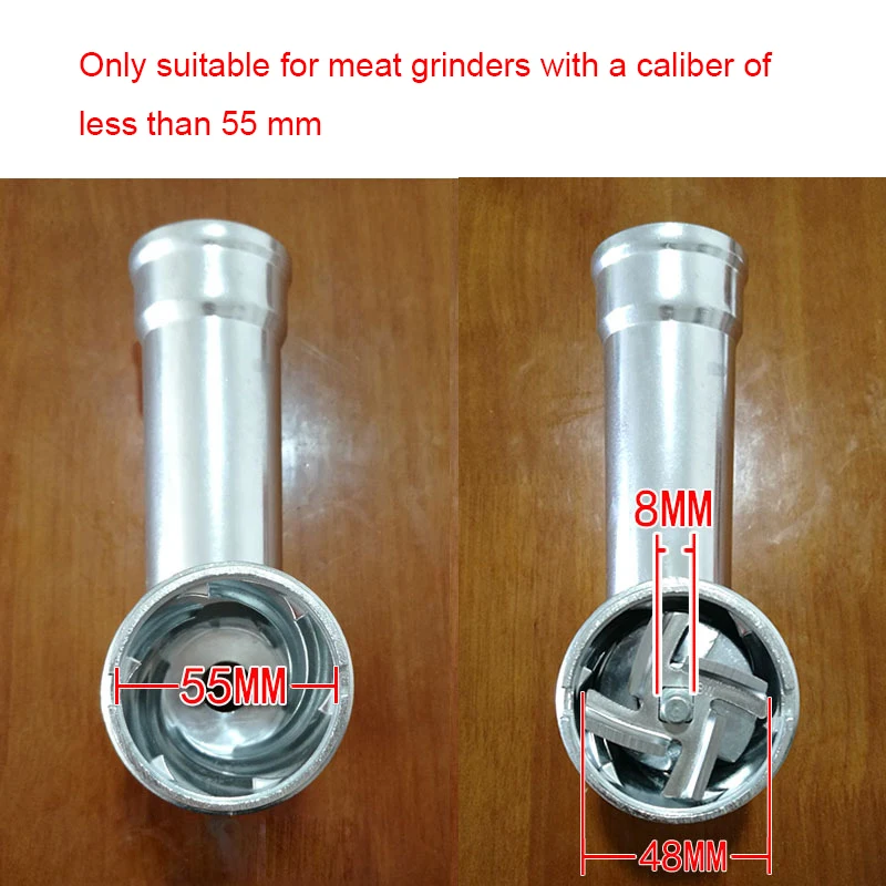 Stainless Steel Plate Blade For 55mm Diameter Meat Grinder Screw Mincer Auger Knife Net 7-shaped tube food tray Pipe Parts