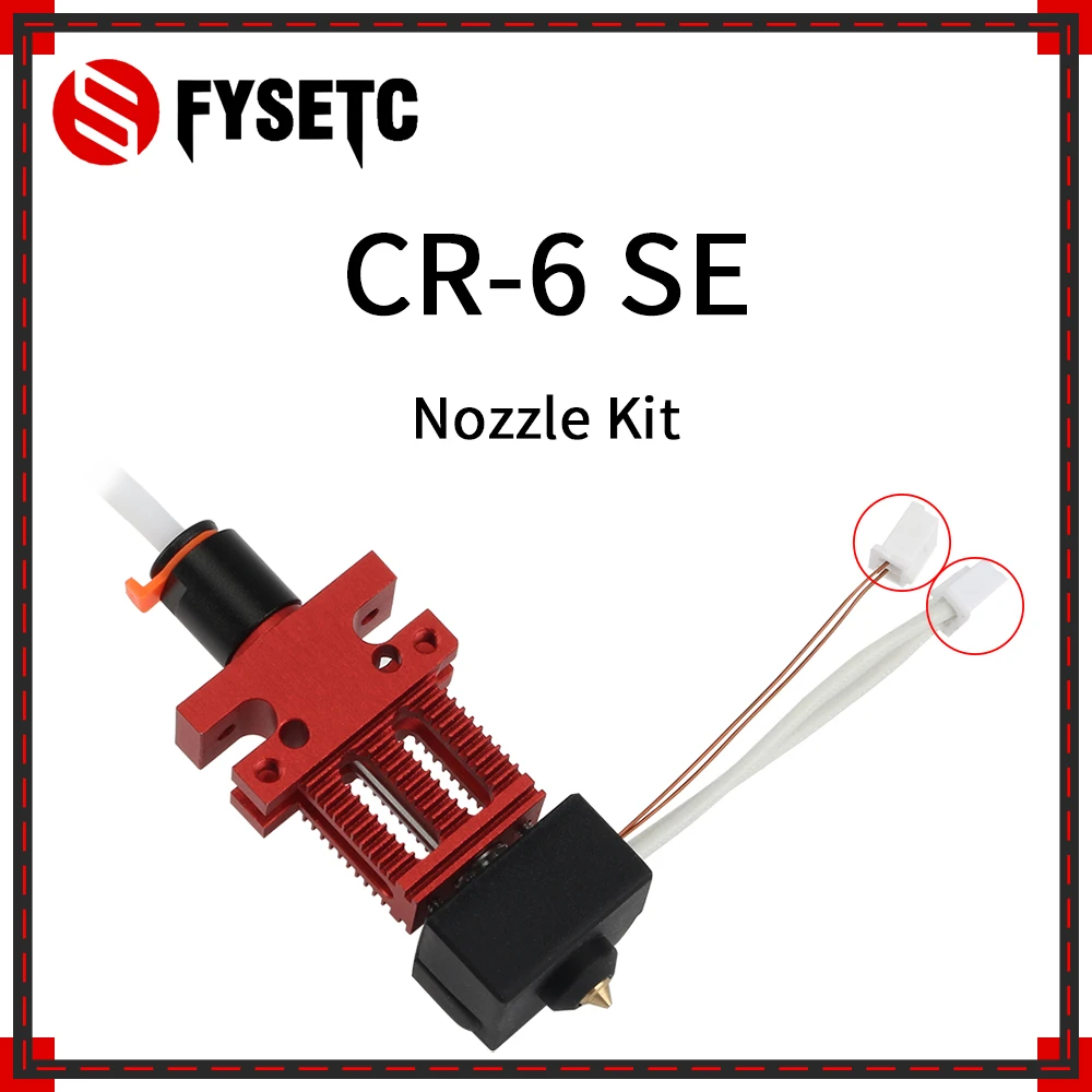 

Комплект горячего экструдера FYSETC Hotend 1,75 мм, силиконовый чехол для Creality CR-6 SE CR-5 PRO, запчасти для 3D принтеров, аксессуары