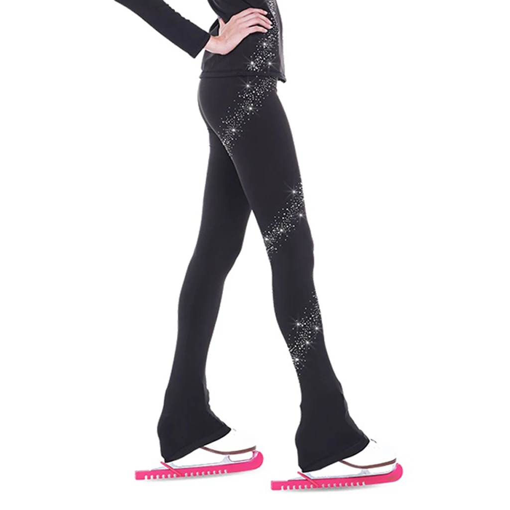 Leistung Eiskunstlauf Lange Hosen-Compression Ice Skating Leggings Sportswear für Mädchen Frauen Damen Traing Praxis