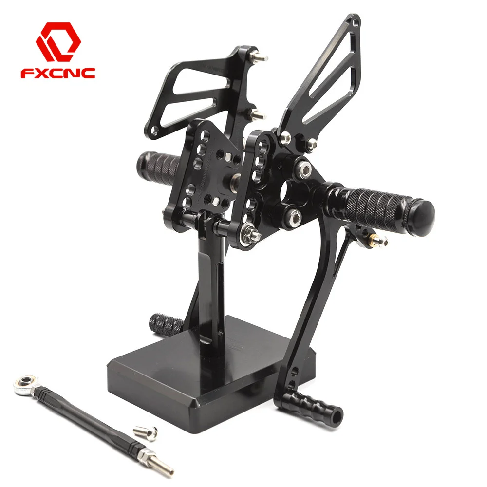 For SUZUKI GSXR1000 GSXR GSX-R 1000 K5 K6 2005 2006 CNC Adjustable Motorcycle Rearset Footpeg Footrest Rear Set Foot Peg