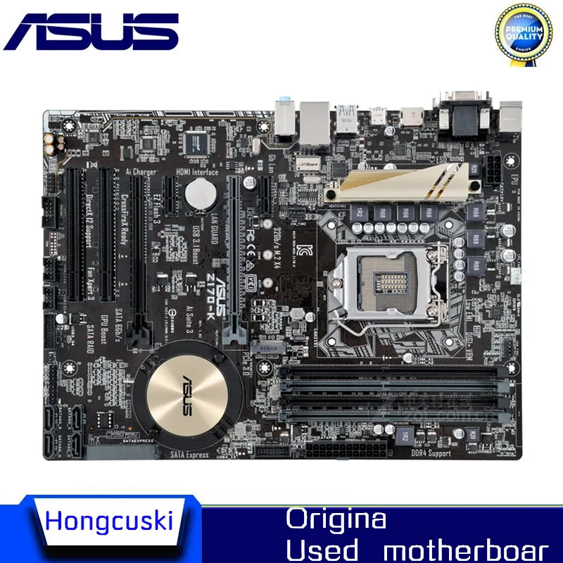 

Used For ASUS Z170-K original M.2 NVME 6th motherboard Socket LGA1151 SATA3 DDR4 64G Z170 Desktop Motherboard