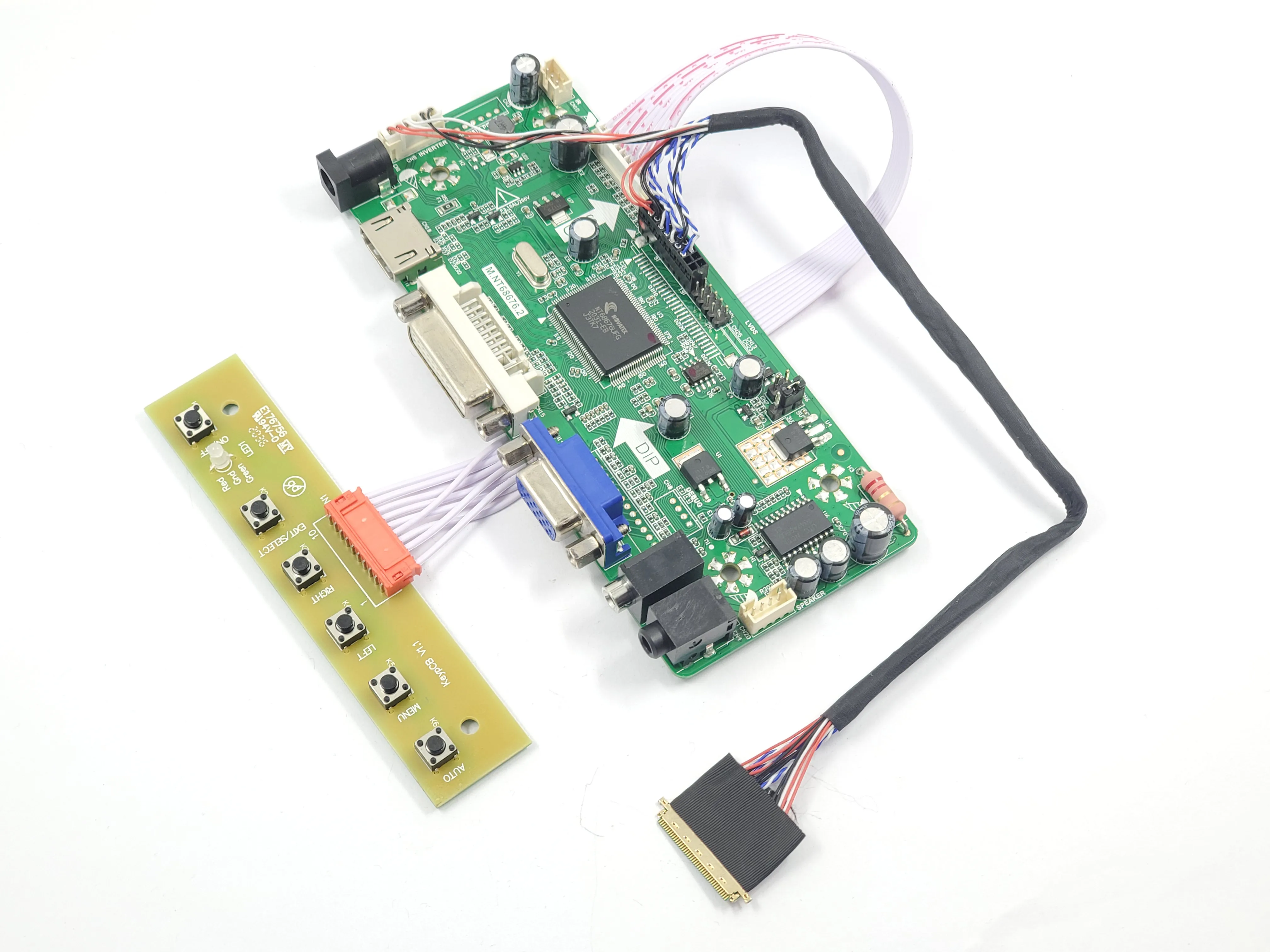 

Плата драйвера ЖК-экрана для NT140WHM-N47, 40Pin LVDS материнская плата с контролем модификации дисплея ноутбука 1366*768 HDMI VGA DVI