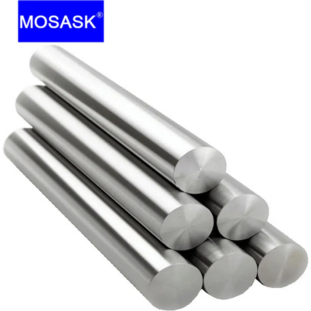 MOSASK 1 sztuk HRC55 WGYBF 100L Dia 3mm 4mm 8mm Presion węglika szlifowania stal wolframowa Bar tokarka CNC okrągły pręt