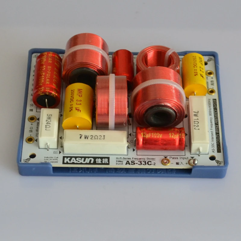 HIFIDIY LIVE  AS-33C 3 Way 3 speaker Unit (tweeter + mid +bass )HiFi Speakers audio  Frequency Divider Crossover Filters