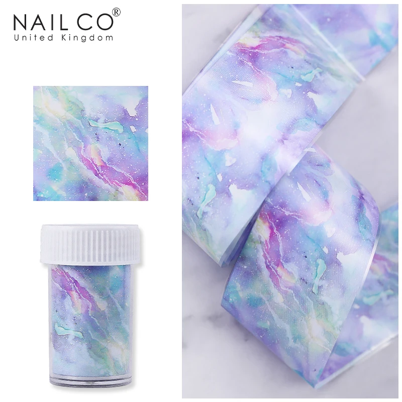 NAILCO Nail Foil DIY Nail Art Marble Design Foils Nail Set Transfer Sticker Tips Slider Papers Decoration For Nail Art