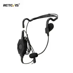 EHK006 Behind-the-Head Tactical Headset Boom Microphone With IP54 Waterproof  PTT For Kenwood 2 Pin Walk Talk C9127A