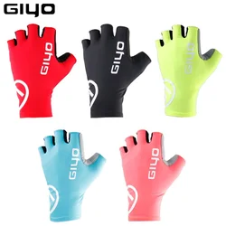 Giyo折れ風サイクリングハーフフィンガーグローブ抗スリップ自転車ミトンレーシングロードバイクグローブmtb biciclet guantes ciclismo