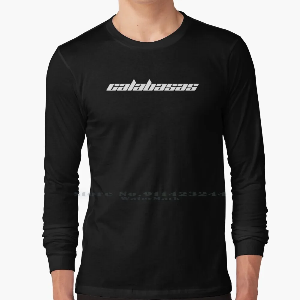 Calabasas 100% Cotton Long Sleeve T Shirt Virgil Abloh Kanye West Rap Culture Migos Cool Artsy Nice Fantastic Streetwear Ass