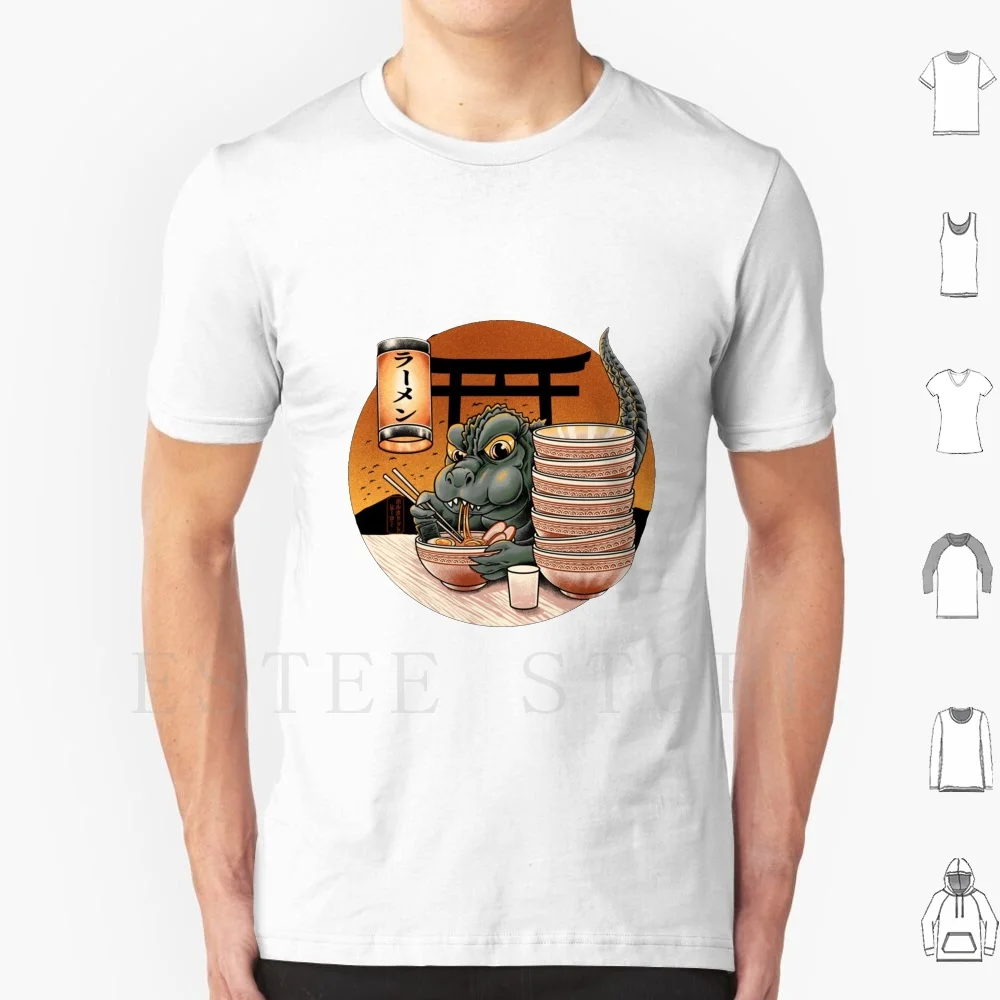 

Dino Ramen Lover-Japanese Retro T Shirt DIY Big Size 100% Cotton Aesthetic Sasuke Obito Hokage Mitsuki Kakashi Uchiha Jiraiya