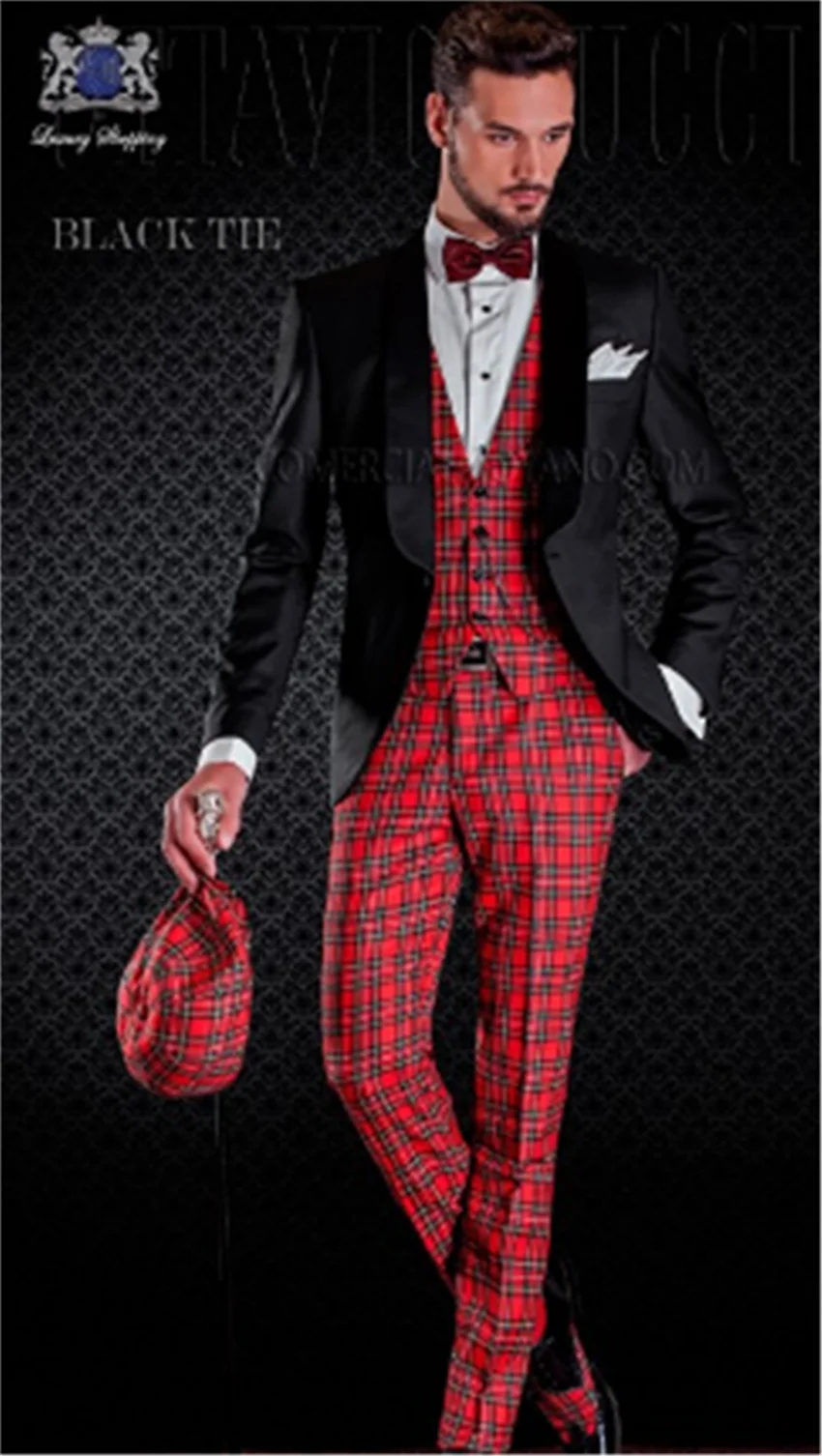 

2020 new men's dress suit men's wedding party dress bridegroom best man tuxedo performance suit (jacket + pants + vest)