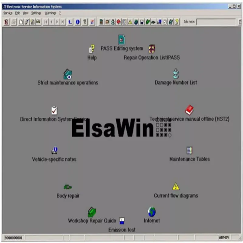 Newest ELSAWIN 6.0 Cars Trucks Diagnostic Tool ELSA WIN V6.0 Auto Repair Software 5 Languages Support All WINDOWS