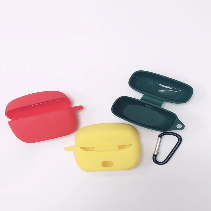 For JBL TUNE 215 Case Solid color Non-slip Silicone Wireless Bluetooth Earphones Cover for jbl215 Anti-fall Protect case 215