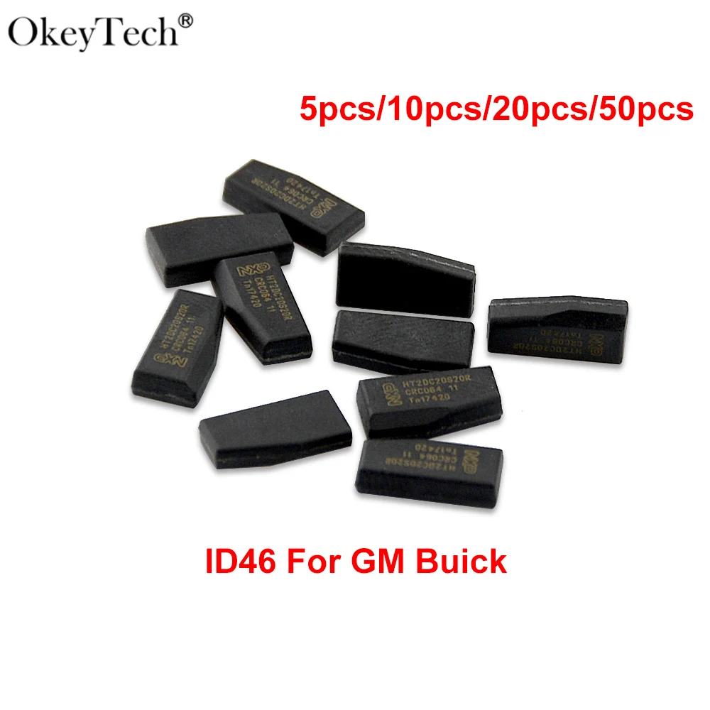 Okeytech 5pcs 10pcs Original ID46 Cremic Chips For Buick G-M Cloneable Transponder Key Chip Copy High Quality PCF7936AA