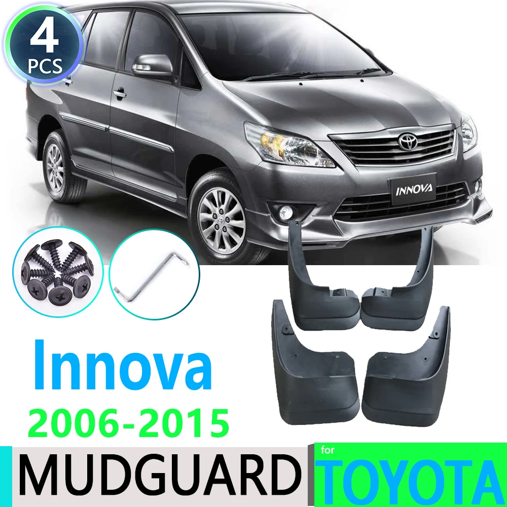 

for Toyota Innova AN40 2006~2015 2008 2009 2011 2012 2013 2014 Car Fender Mudguard Mud Flaps Guard Splash Flap Car Accessories