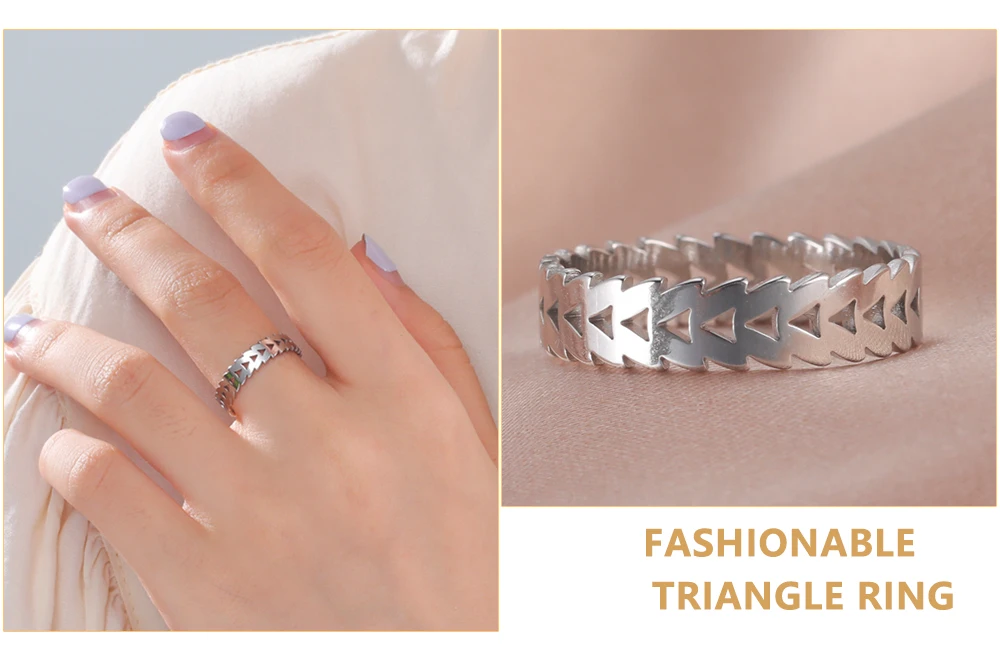 Skyrim Edelstahl Ring Herz Stern Blume Schmetterling Mondphase Geometrische Damen Fingerringe Hochzeitsgeschenk Großhandel – Detail 6