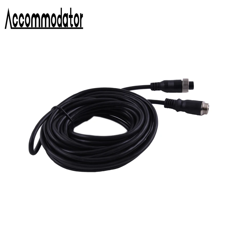 Aviation male and female head 1M extension cable 4 core surveillance camera cable