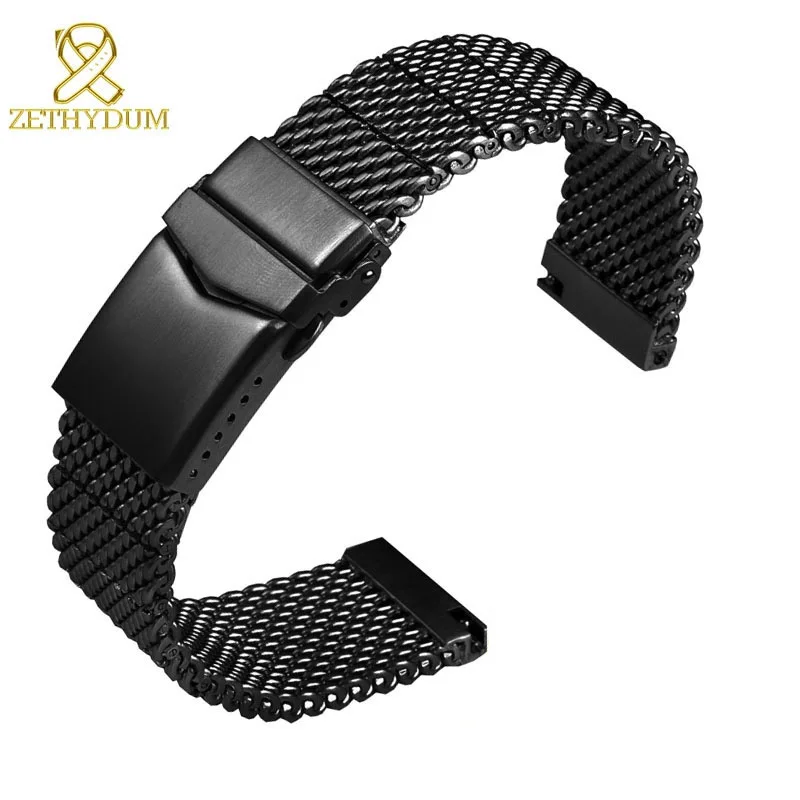 22mm High quality Milan mesh stainless steel bracelet for breitling for Citizen Blue Angel Second Generation Watch strap