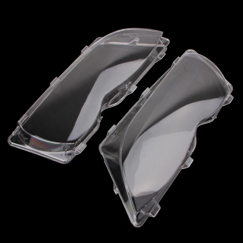 Hot New  2 Pcs Auto Car Headlight Lenses Replacement Left & Right Headlamp Protective Shell Cover For BMW E46 4 DR