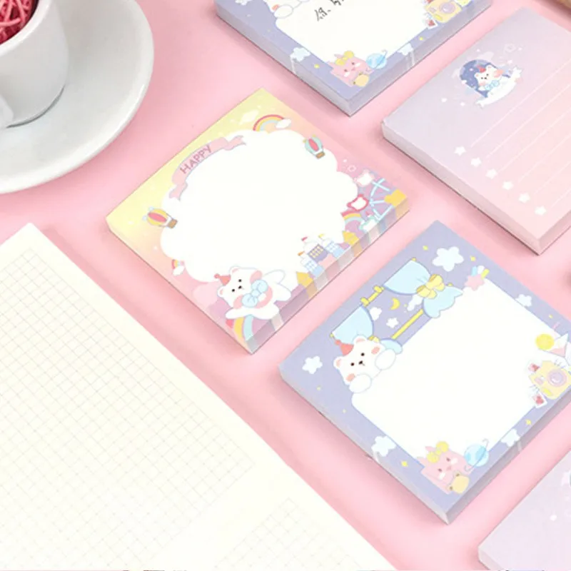 1Pack Memo Pad Student Sticky Notes Notepad Kantoor Planner School Stationair