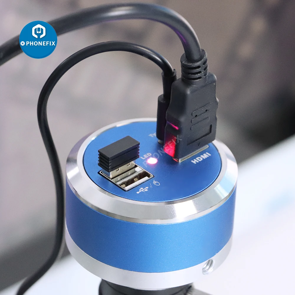 産業用デジタルカメラ三眼顕微鏡1080p hdmi 4k 2.0mp,携帯電話カメラ,pcb,はんだ付け,uディスクストレージカメラ
