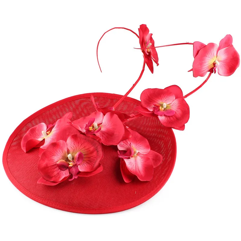 Elegant Ladies Floral Decor Millinery Cap Derby Party Tea Fascinator Hat Fancy Flower With Beautiful Gorgeous Women Headwear