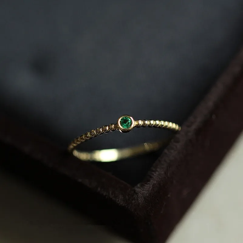 925เงินสเตอร์ลิง Vintage Emerald แหวนผู้หญิงหรูหราแฟชั่นหมั้นเครื่องประดับ High-End ของขวัญแฟน