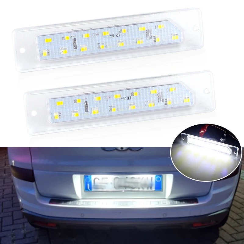 2Pcs Error Free LED License Plate Lights For Peugeot Boxer Manager Citroen Jumper Relay Bus Box Car Number Lamp Auto Accessories