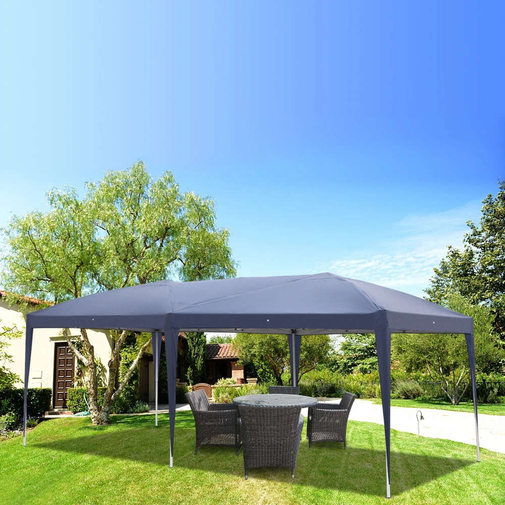 

Outdoor Folding Tent 3x6m without Surround Cloth Waterproof Camping Gazebo Picnic Wedding Party Barbecue Canopy