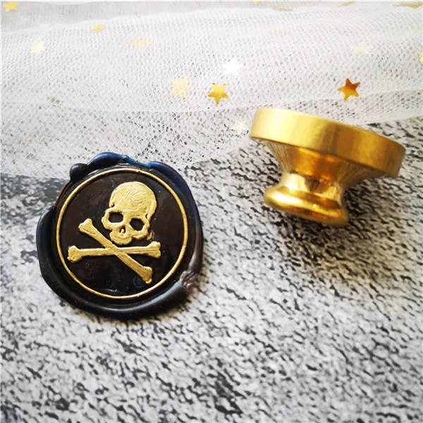 skull  Wax Seal Stamp seal stamps Retro Wood Stamp Sealing Wax Seal Stamp Wedding Decorative sealing Stamp wax seal