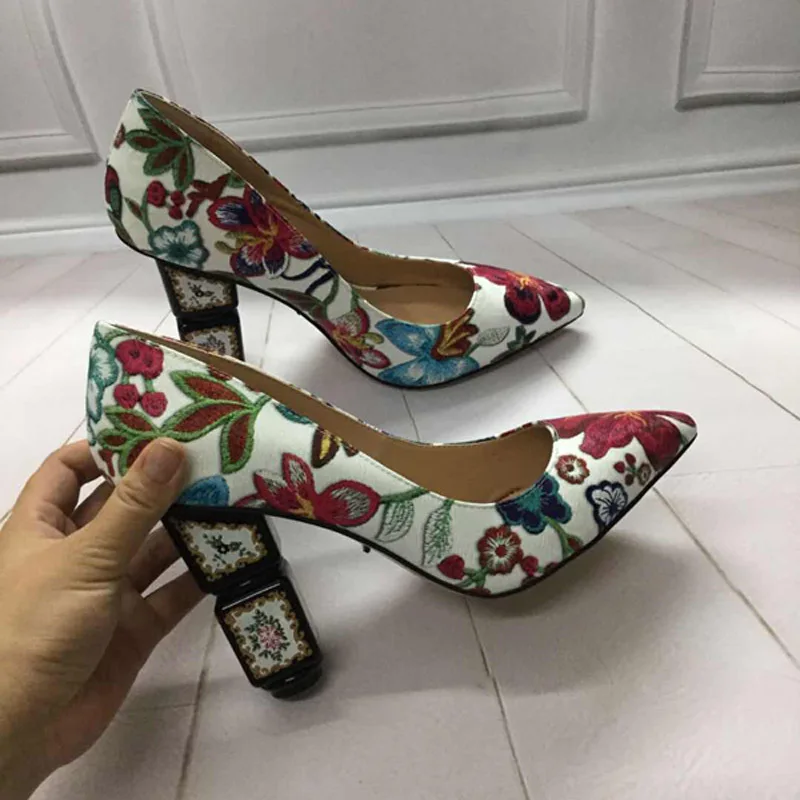 

Big Size Leather Pumps Women High Heels Shoes Women Pointed Toe Dress Shoes Sexy Chaussures Femme Wedding Shoes Zapatos De Mujer