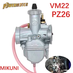 Motorcycle Carburetor Pitbike 125cc VM22 26mm Mikuni Tuning Moto Mopeds Scooter 125 2T 4T Carburetorr Motocross Parts
